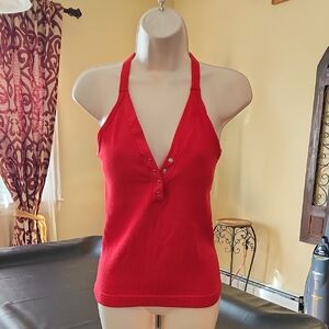 Women's Red Halter Top. Kali Rose Boutique.